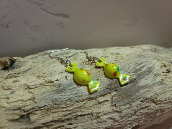 Éclats de sucre – Boucles d’oreilles en céramique – Image 3