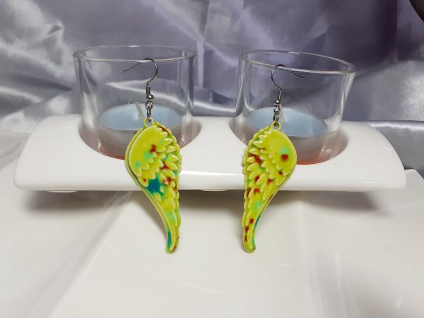 Bijou Céleste – Boucles Ailes d’Ange en Céramique – Image 5