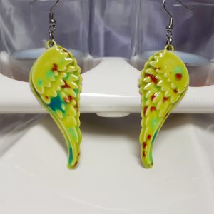 Bijou Céleste – Boucles Ailes d’Ange en Céramique