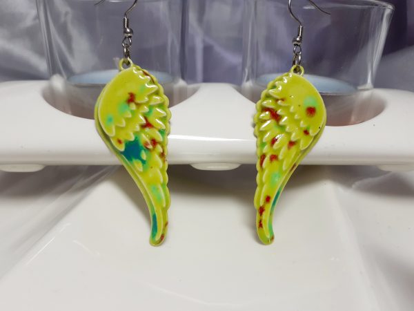 Bijou Céleste – Boucles Ailes d’Ange en Céramique
