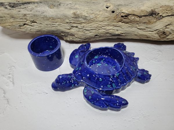 Décoration tortue en céramique – Porte-plante unique et élégant