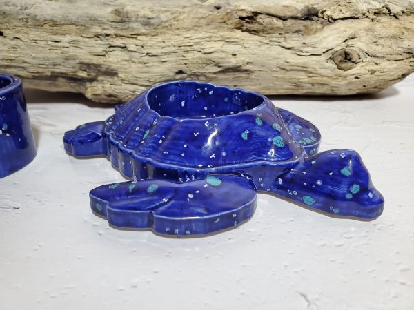 Décoration tortue en céramique – Porte-plante unique et élégant