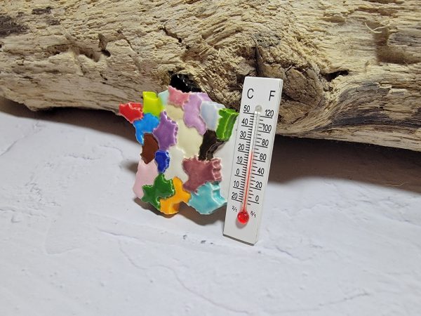 Magnet France en céramique – déco artisanale originale – Image 3