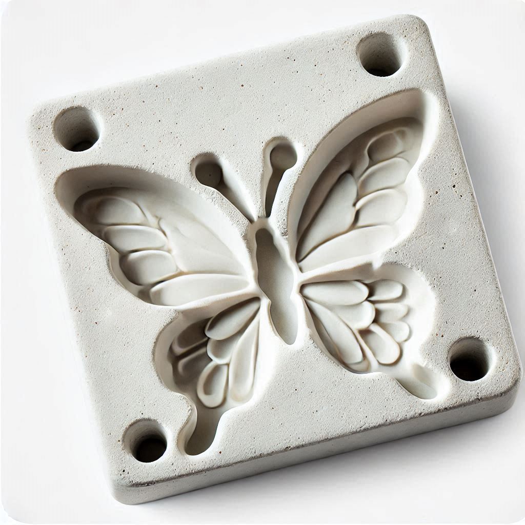 Image de moule en plâtre pour papillon