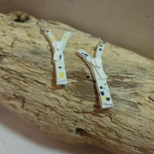 Boucles d'oreilles Zip Chic en Céramique