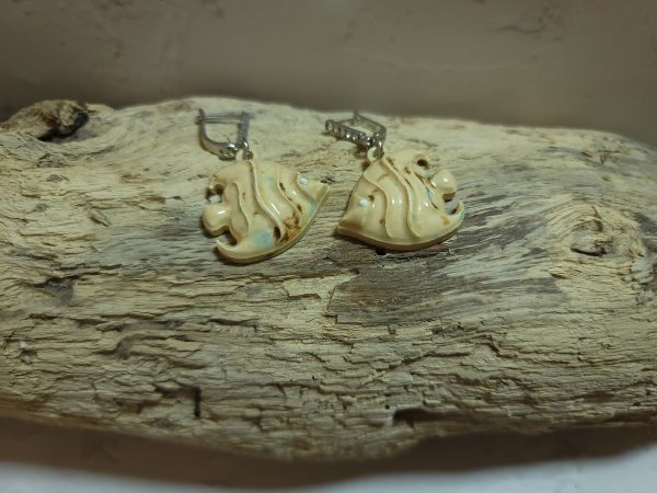 Élégance Aquatique – Boucles d’oreilles en céramique – Image 4