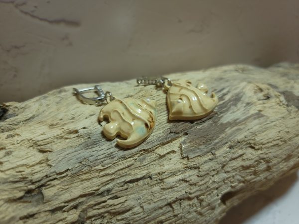 Élégance Aquatique – Boucles d’oreilles en céramique – Image 2