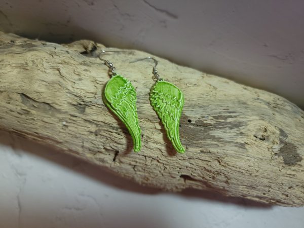 Boucles d’oreilles Ailes d’Ange - Céramique Artisanale