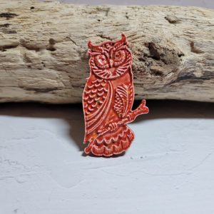 Magnet "Hibou Sage" en céramique