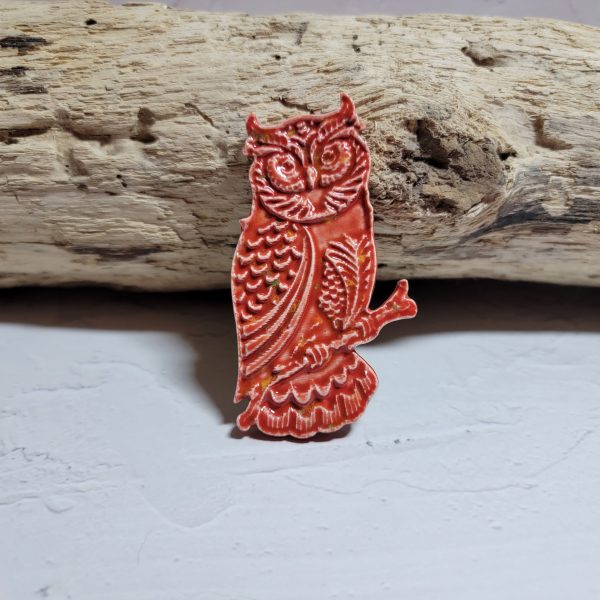 Magnet "Hibou Sage" en céramique