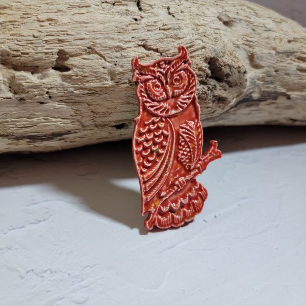 Magnet "Hibou Sage" en céramique – Image 2