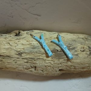 Boucles d'oreilles "Zip & Chic" en Céramique