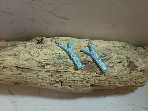 Boucles d'oreilles "Zip & Chic" en Céramique
