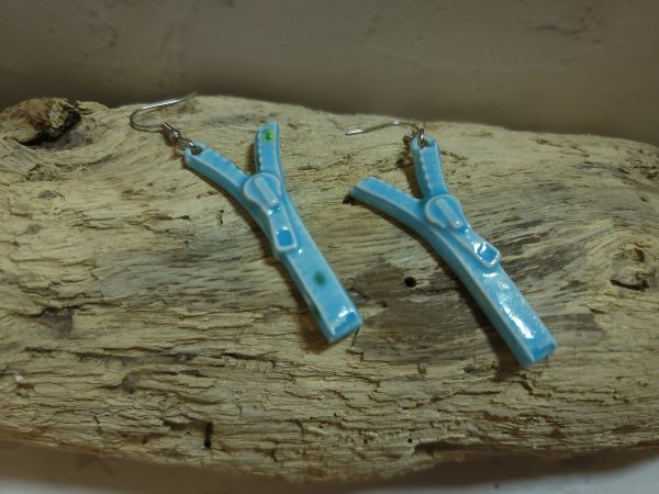 Boucles d'oreilles "Zip & Chic" en Céramique – Image 4