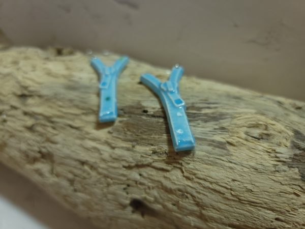 Boucles d'oreilles "Zip & Chic" en Céramique – Image 3