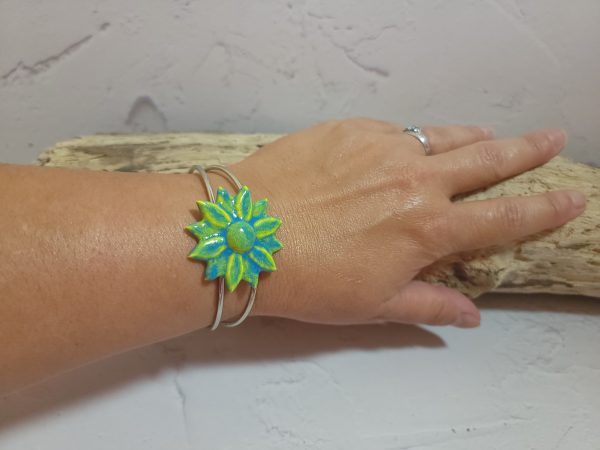 Bracelet Fleur en Céramique – Touche Florale et Originale – Image 3